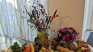In der Flip-Tagespflege in Nüdlingen wurde auch ein Erntedank-Altar aufgebaut.