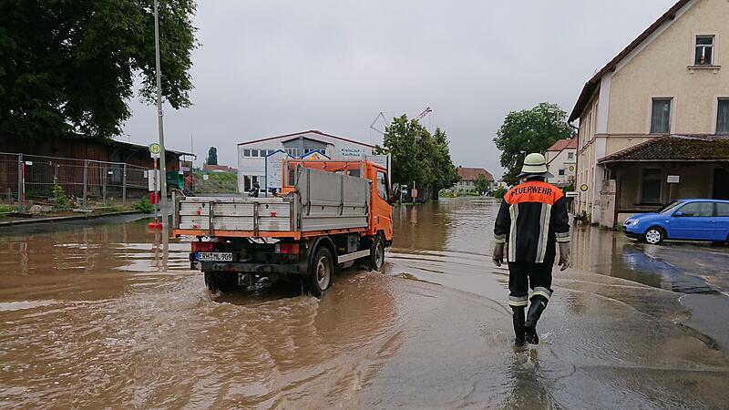 &Uuml;berall machte sich Wasser breit.