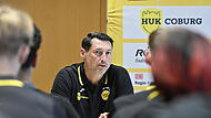 Anel Mahmutefendic bei der Auftakt-PK 2026/27 des HSC 2000 Coburg.Saisoneröffnung 2026/27 des HSC Coburg: Die besten Fotos Anel Mahmutefendic bei der Auftakt-PK 2026/27 des HSC 2000 Coburg.