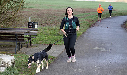 211 Teilnehmer z&auml;hlt der Lauf in diesem Jahr. Einer von ihnen hat vier Beine.