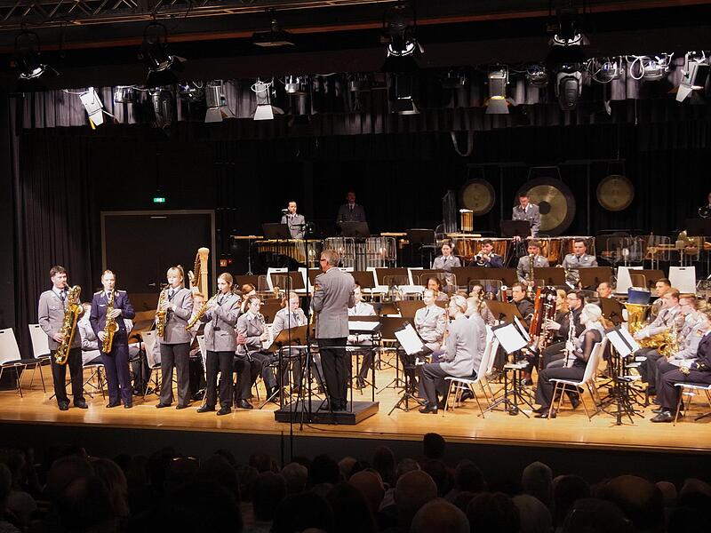 Das Saxophon-Quartett mit Pascal Alleman, Katja Fechtner, Kiara-Joy Molitor und Theresa Oing begeisterte.
