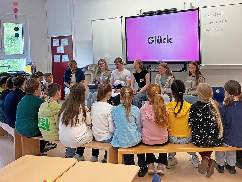 Was verbinden Grundschüler mit Glück? Dieser Frage ging das P-Semina des Franz-Miltenberger-Gymnasiums nach. Was verbinden Grundschüler mit Glück? Dieser Frage ging das P-Semina des Franz-Miltenberger-Gymnasiums nach.