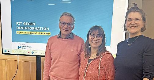 Reinhard Schaupp, Claudia Beyrle und Katharine Leyrer.