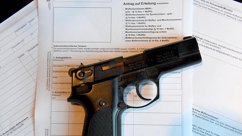 Antrag für Ausstellung eines Waffenscheines