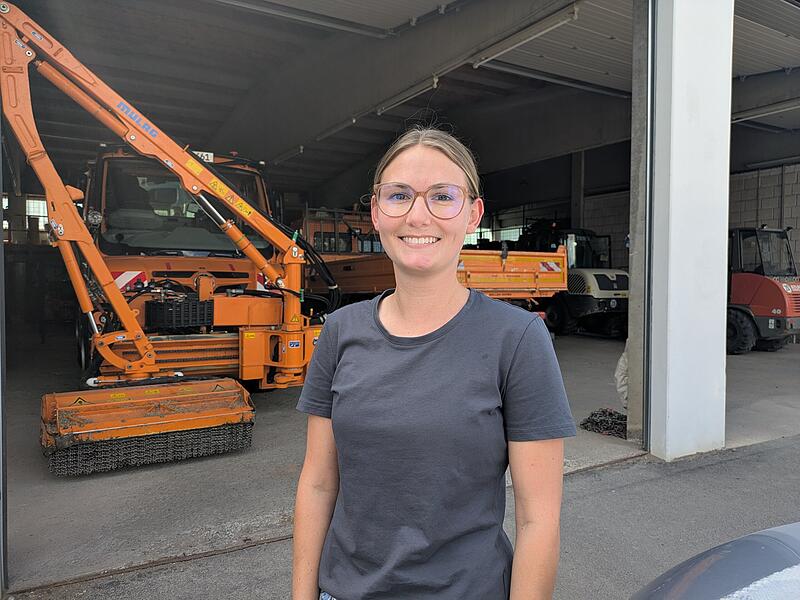 Maren Manger ist die neue Leiterin des Bauhofs Münnerstadt. Maren Manger ist die neue Leiterin des Bauhofs Münnerstadt.