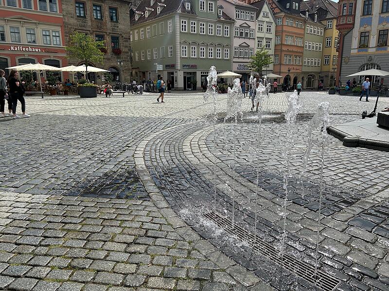 Brunnen am Coburger Marktplatz Brunnen am Coburger Marktplatz