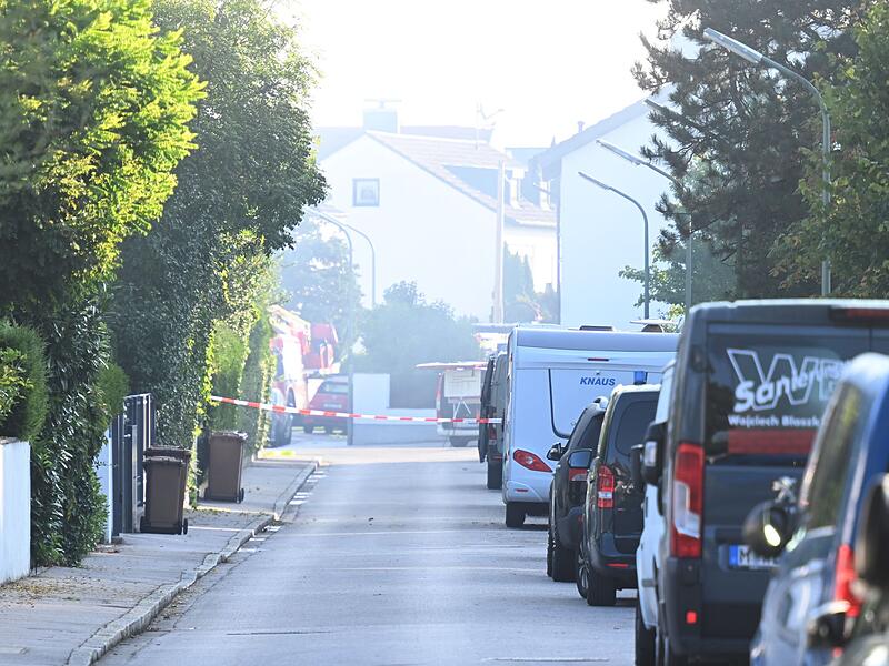 Brand in München - Großeinsatz von Polizei und Feuerwehr