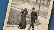Kaiserin Sisi (links) kam mit ihrem Mann Kaiser Franz Joseph von &Ouml;sterreich wiederholt zur Kur nach Bad Kissingen. Das Foto von 1898 zeigt die beiden beim Spazieren im Kurpark. Das Foto entstand auf ihrem letzten Kurbesuch, kurz vor Sisis Ermordung.