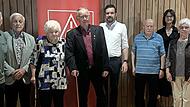 Diese Personen wurden f&uuml;r 75 Jahre Mitgliedschaft geehrt.