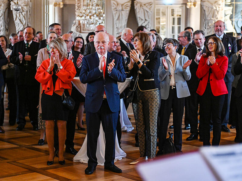 Gro&szlig;er Empfang in Coburg: Mehr als 200 geladene G&auml;ste gratulierten Andreas Prinz von Sachsen-Coburg und Gotha zum 80. Geburtstag.