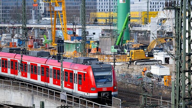 Baustelle der zweiten Stammstrecke in M&uuml;nchen