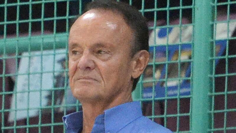 Carl Steiner in der Oberfrankenhalle. Der 67-J&auml;hrige ist Alleingesellschafter der Spielbetriebsgesellschaft von Medi Bayreuth und sitzt  seit 2013 im Aufsichtsrat der Bamberger Basketball GmbH von Brose Bamberg.