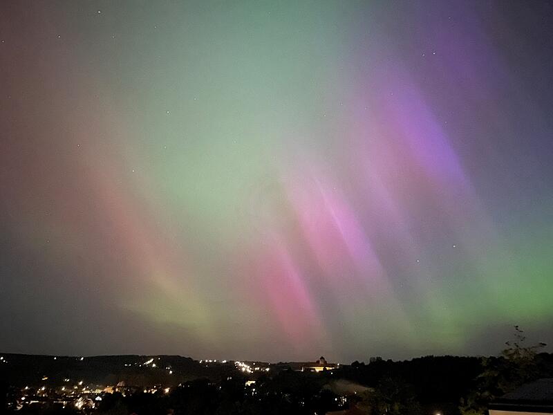 Polarlichter über Kronach 2024Polarlichter über Kronach