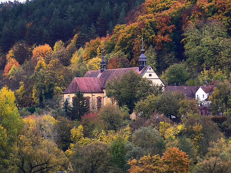 Das Kloster Altstadt neben der Bayerischen Musikakademie in Hammelburg