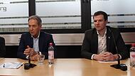 Brose-Aufsichtsratsvorsitzender Michael Stoschek (li.) und Geschäftsführer Philipp Höhne warben in den vergangenen Wochen intensiv um neue Investoren.