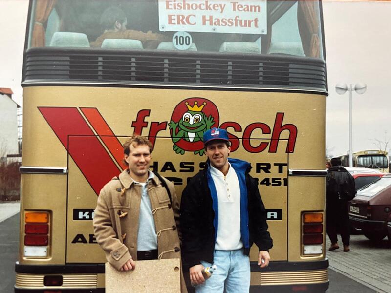 Gemeinsam beim ERC Ha&szlig;furt: Tadd (li.) und Tray Tuomie.