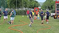 Auf dem Baunacher Sportgel&auml;nde gaben zehn Vereine und Institutionen interessante Einblicke, darunter auch die Feuerwehr.