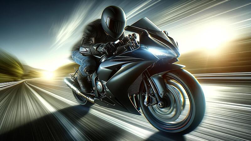 Geschwindigkeitsrausch &ndash; KI-gerneriertes Symbolfoto