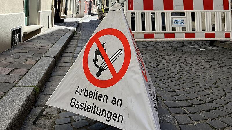 Reparaturarbeiten Gasleitung Concordiastra&szlig;e