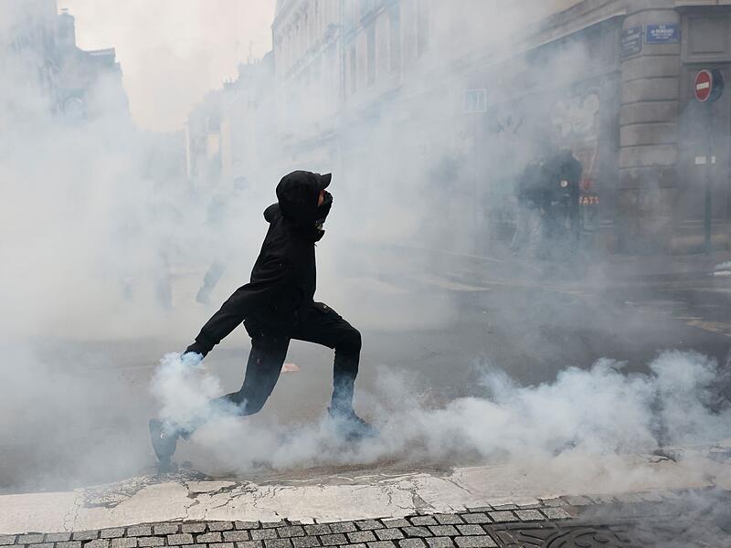 Proteste in  Rennes