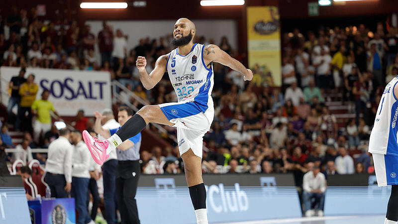 Chris Dowe, im Jahr 2022 f&uuml;r die Bamberg Baskets aktiv, peilt mit Brescia den Titel in Italien an.