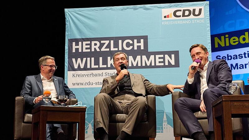 Bayerns Ministerpr&auml;sident S&ouml;der (CSU) zu Besuch in Stade