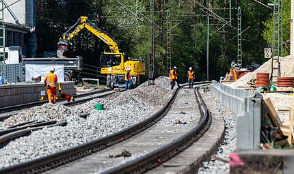 Bauarbeiten bei der Bahn