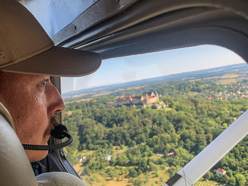 Luftbeobachter aus D&ouml;rfles: auf der Jagd nach dem Waldbrand