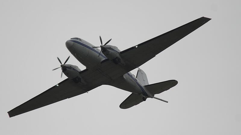 Das Vermessungsflugzeug &uuml;ber H&ouml;chstadt