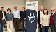 Der neue Aufsichtsrat der B&uuml;rgerenergiegenossenschaft: Hans-J&ouml;rg Blank, Marion Meder, Franz Zang, Ekkehard Martin, Joachim Scheiner, Ganna Kravchenko und Leo Pfennig.