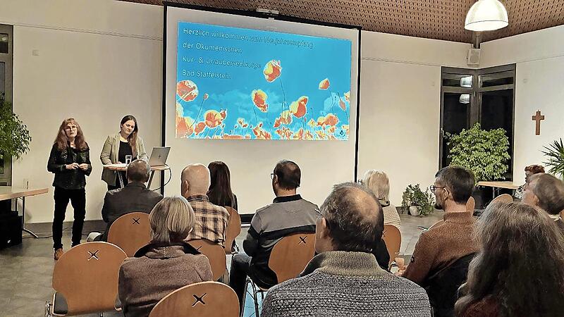 Im Evangelischen Gemeindehaus in Bad Staffelstein lieferten die beiden Seelsorgerinnen sehr positive Teilnehmerzahlen f&uuml;r die Angebote der &Ouml;kumenischen Kur- und Urlauberseelsorge im vergangenen Jahr.