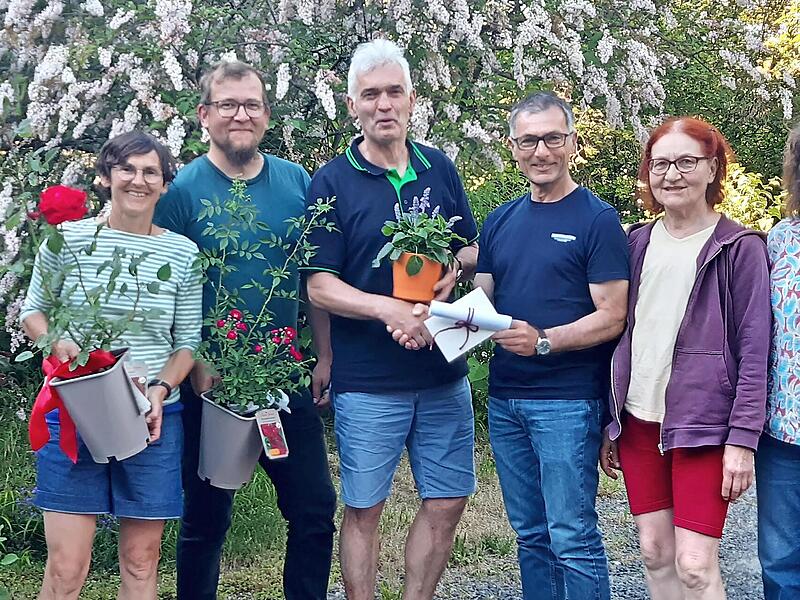 Sandra Nossek, Valentin Motschmann, Werner Freitag, Klaus Schnapp, Elfriede Fischer und Christine Liebl (von links).