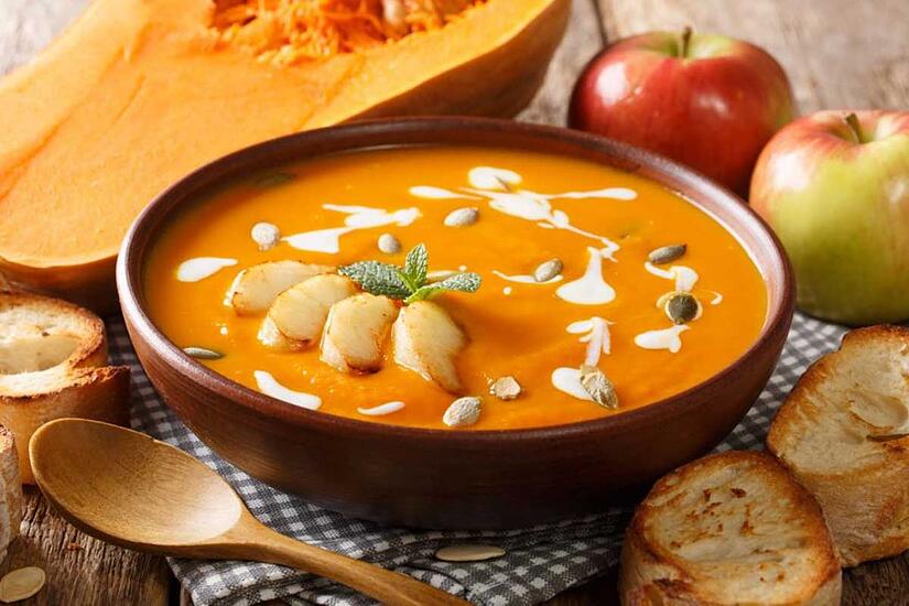 Kürbis-Apfell-Suppe