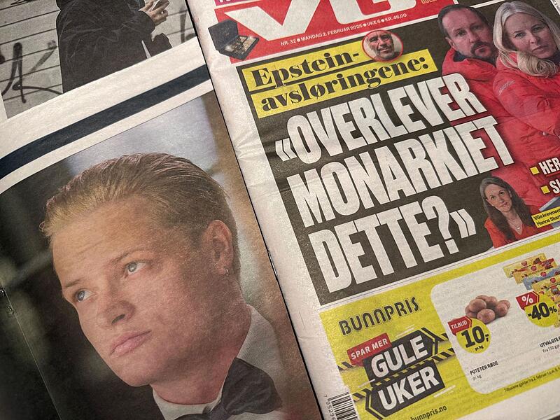 Norwegische Zeitungen berichten über die Königsfamilie Norwegische Zeitungen berichten über die Königsfamilie