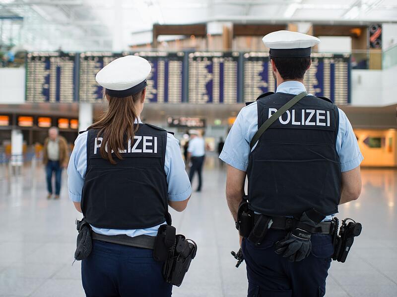 Bundespolizei am Münchner Flughafen