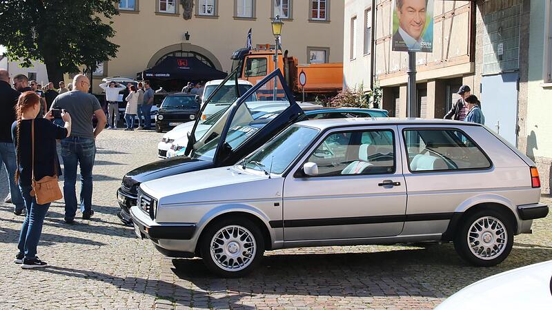 Etliche GTI-Fahrer waren zum letzten Treffen nach Münnerstadt gekommen, allerdings nicht mehr so viele wie in früheren Zeiten.