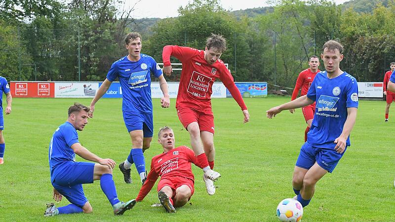 So wie in dieser Szene beim 3:1-Heimerfolg gegen den ASV Rimpar wird es sicherlich auch in Frammersbach zur Sache gehen.