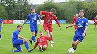 So wie in dieser Szene beim 3:1-Heimerfolg gegen den ASV Rimpar wird es sicherlich auch in Frammersbach zur Sache gehen.