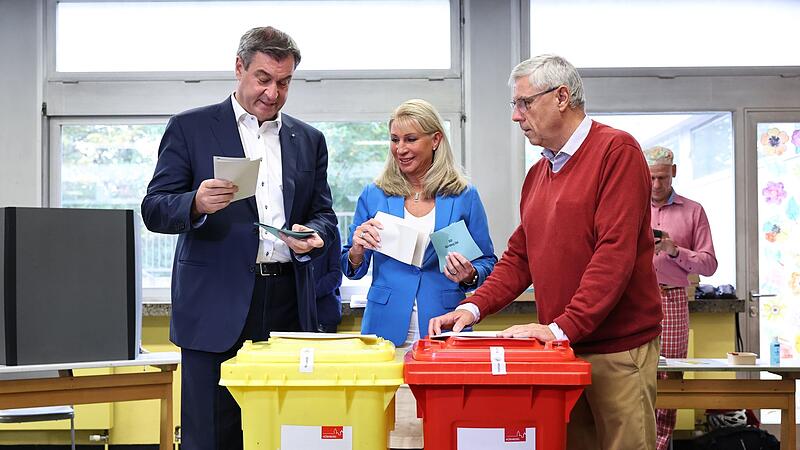 Landtagswahl Bayern -Stimmabgabe S&ouml;der
