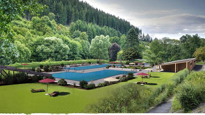 So soll das geplante Ludwigsstädter Freibad einmal aussehen. So soll das geplante Ludwigsstädter Freibad einmal aussehen.