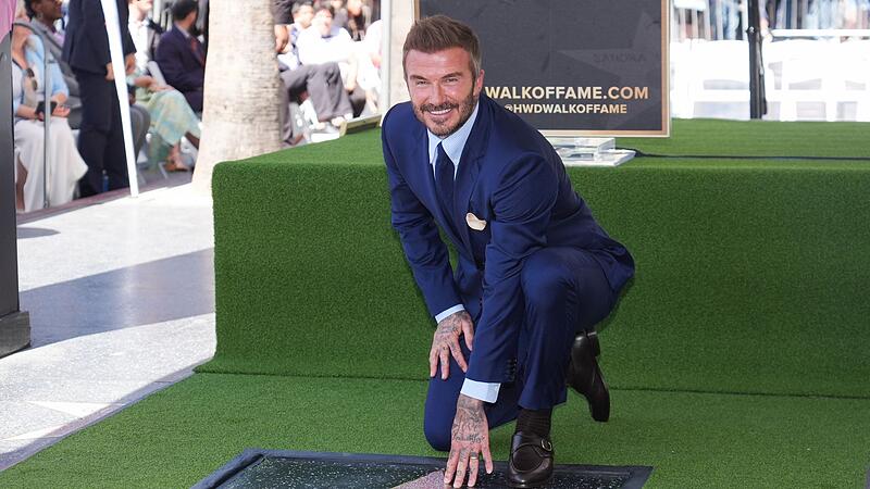 Stern auf dem Hollywood Walk of Fame für David Beckham Stern auf dem Hollywood Walk of Fame für David Beckham