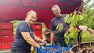 Anja und Martin Friedrich arbeiten im malerischen Kirschgarten hoch über Igensdorf im Herzen der Fränkischen Schweiz. Nikolas PelkeForchheim & Fränkische Schweiz Anja und Martin Friedrich arbeiten im malerischen Kirschgarten hoch über Igensdorf im Herzen der Fränkischen Schweiz.