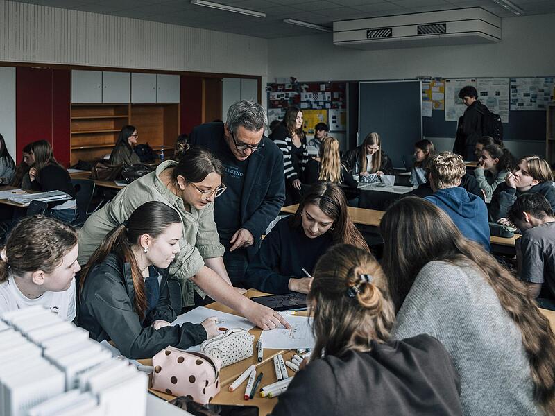 Auch das Verpackungsdesign muss passen: Hier im Workshop mit Andreas Schobert und Rebecca Pfiffer.