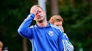 Niederndorfs Trainer Bastian Lunz – hier im Spiel gegen Oesdorf – sah 15 Minuten, die das Spiel entschieden.