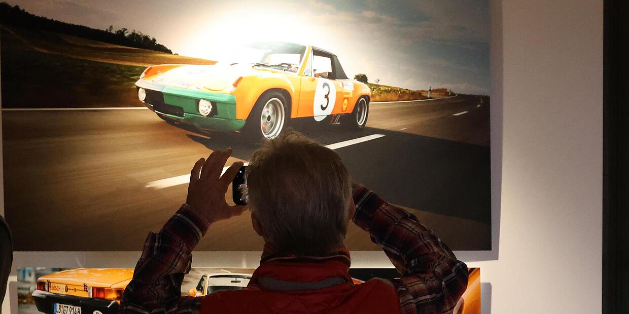 Porsche Ausstellung Schloss Hohenstein Michael Stoschek spricht über