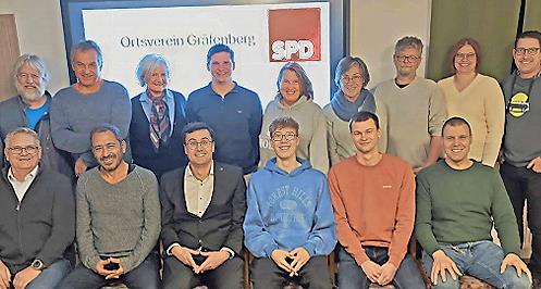 Die Listenkandidaten der SPD Gr&auml;fenberg.