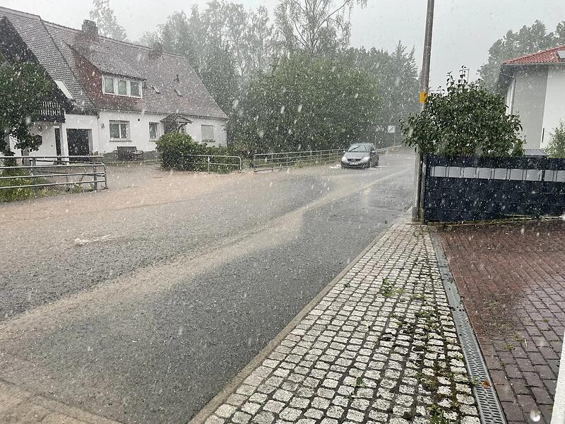 Starkregen in Herzogenaurach