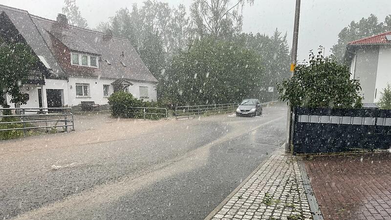 Starkregen in Herzogenaurach