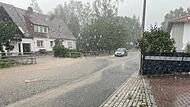 Starkregen in Herzogenaurach Starkregen in Herzogenaurach