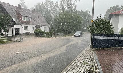Starkregen in Herzogenaurach